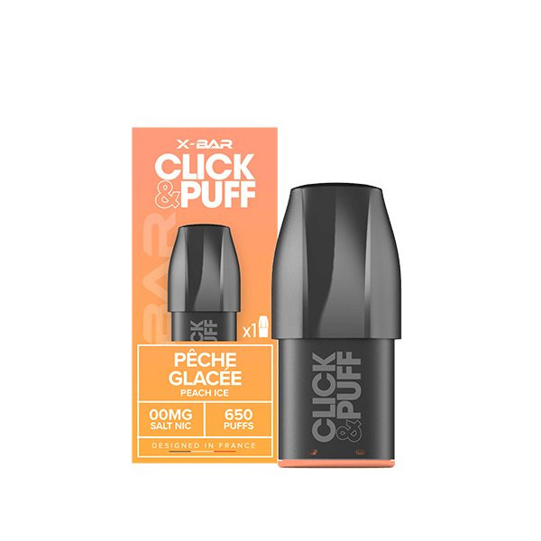 Cartouche Pêche Glacée - Click&Puff de X-Bar