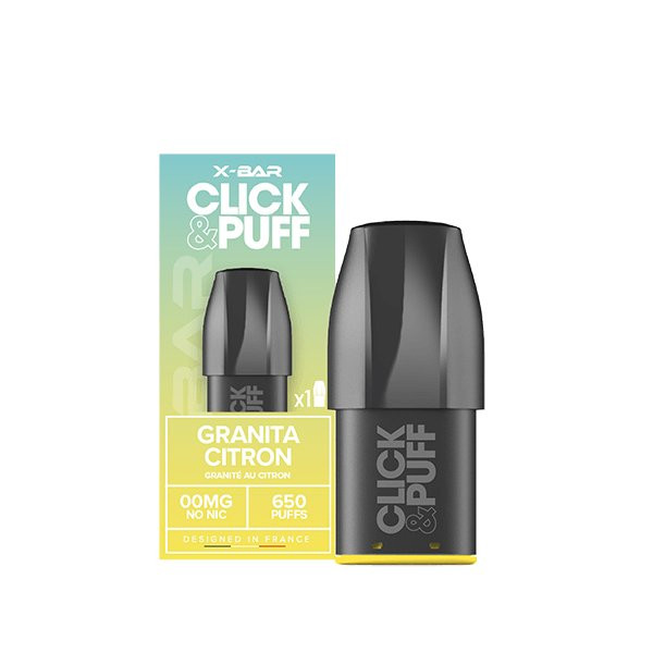 Cartouche Granita Citron - Click & Puff de X-Bar
