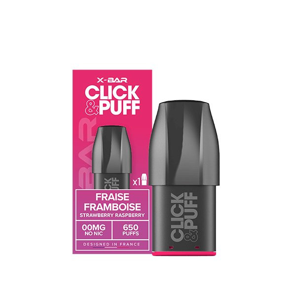 Cartouche Fraise Framboise - Click & Puff de X-Bar