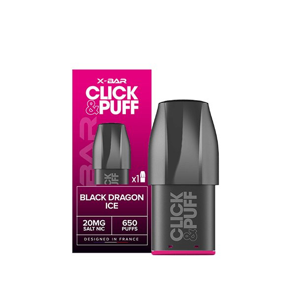 Cartouche Black Dragon Ice - Click & Puff de X-Bar