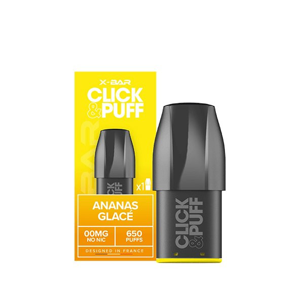 Cartouche Ananas glacé - Click & Puff de X-Bar