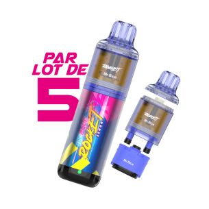 Pack de 5 Big Puff Rocket Goût Mr Blue
